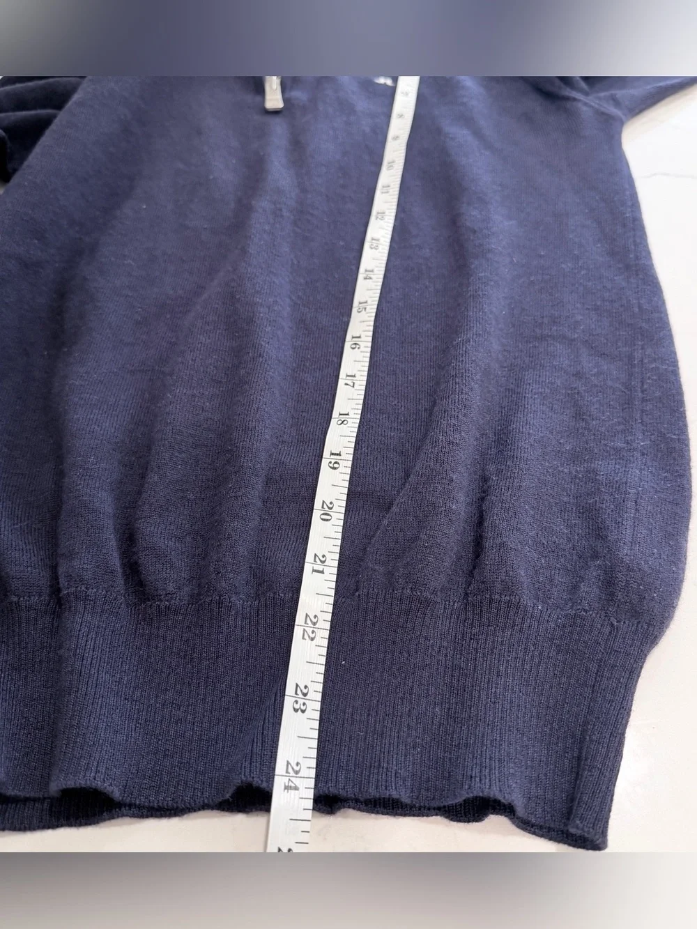 J.Lindeberg Kian Tour Merino Wool 1/4 Zip Sweater Navy Small Golf Mens